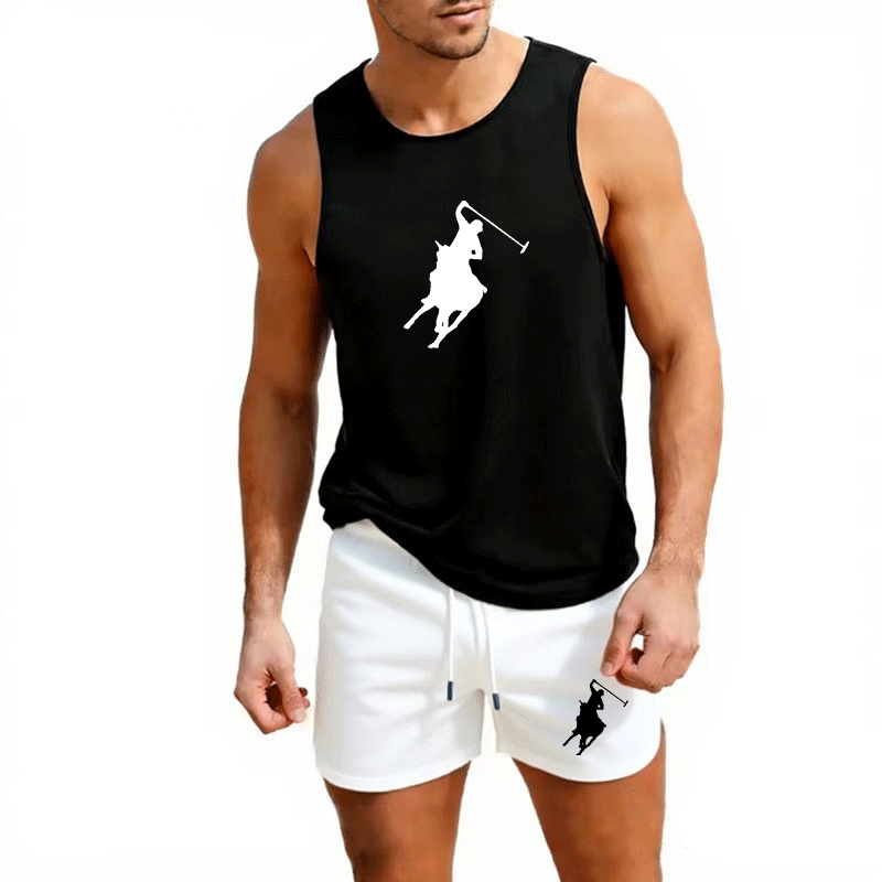 Summer Clothing Us - European Men Summer Vest and Shorts