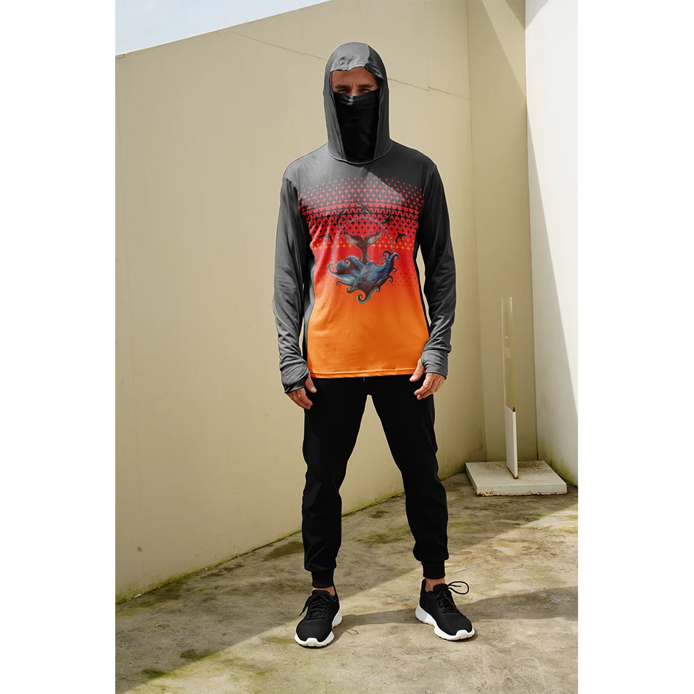 Summer Clothing Us - Fishing Shirts Men Sun Protection Hoodie