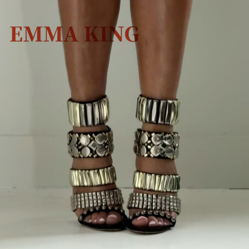 Black Embellished Ankle Strap  - Summer Clothing Offers recension och pris
