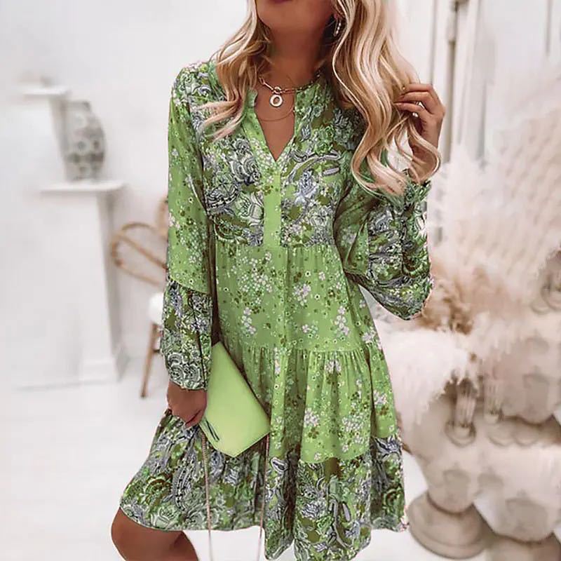 Casual Floral Print Dresses Fo - Summer Clothing Zara recension och pris