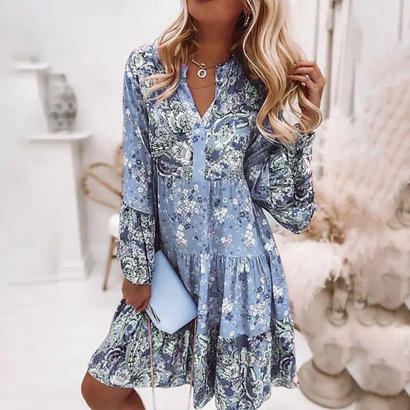Casual Floral Print Dresses Fo - Summer Clothing Zara recension och pris