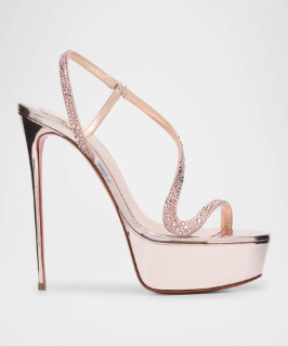 Metallic leather platform stil - Summer Clothing Offers recension och pris
