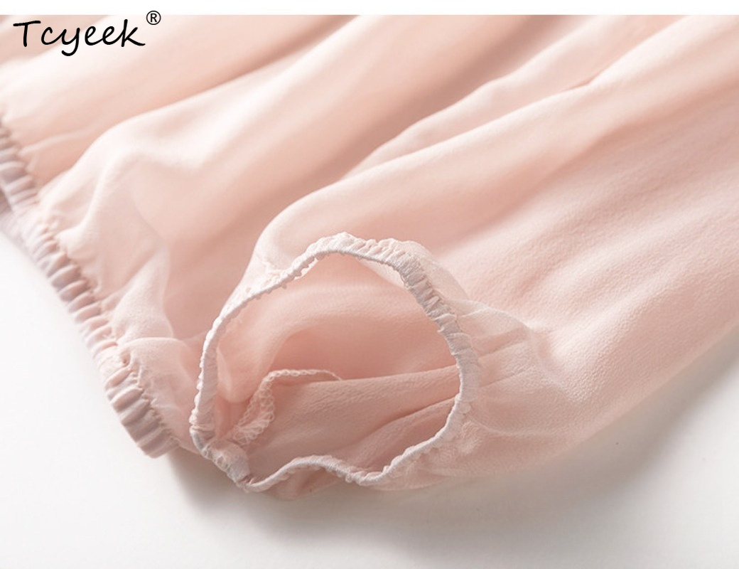 Tcyeek 100% Real Mulberry Silk - Summer Clothing Us recension och pris