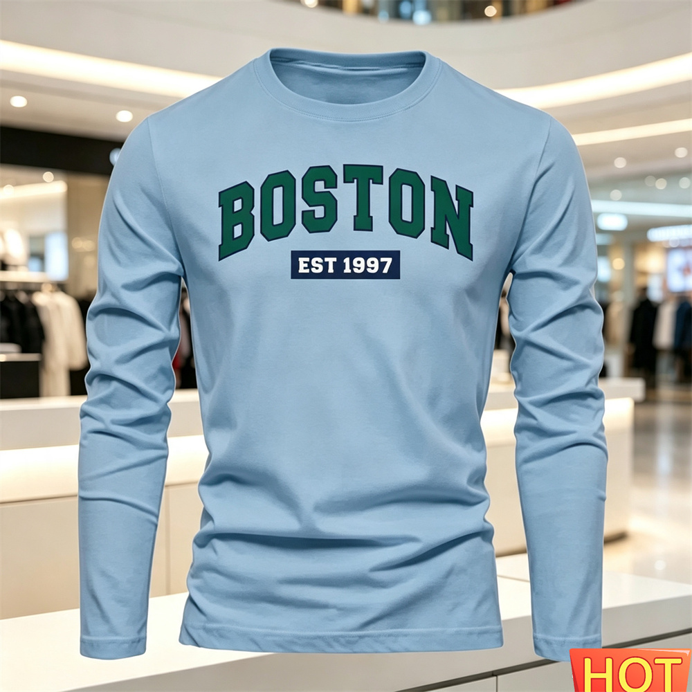 Autumn Summer Men's long sleev - Summer Clothing Us recension och pris
