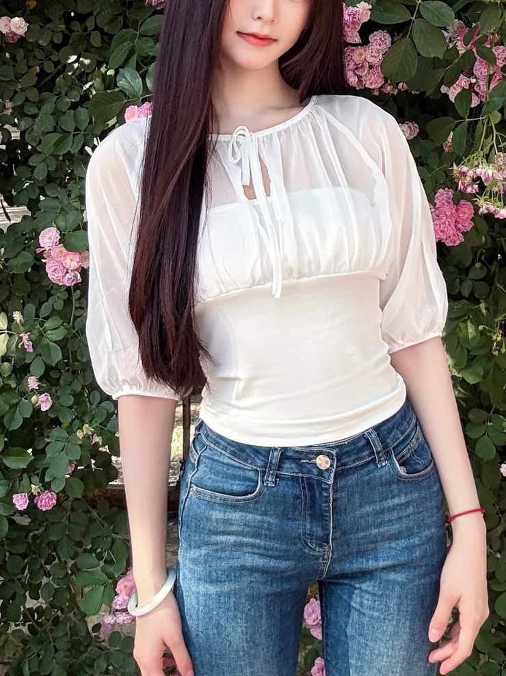 Mulberry Silk-Paneled Top with - Summer Clothing Us recension och pris