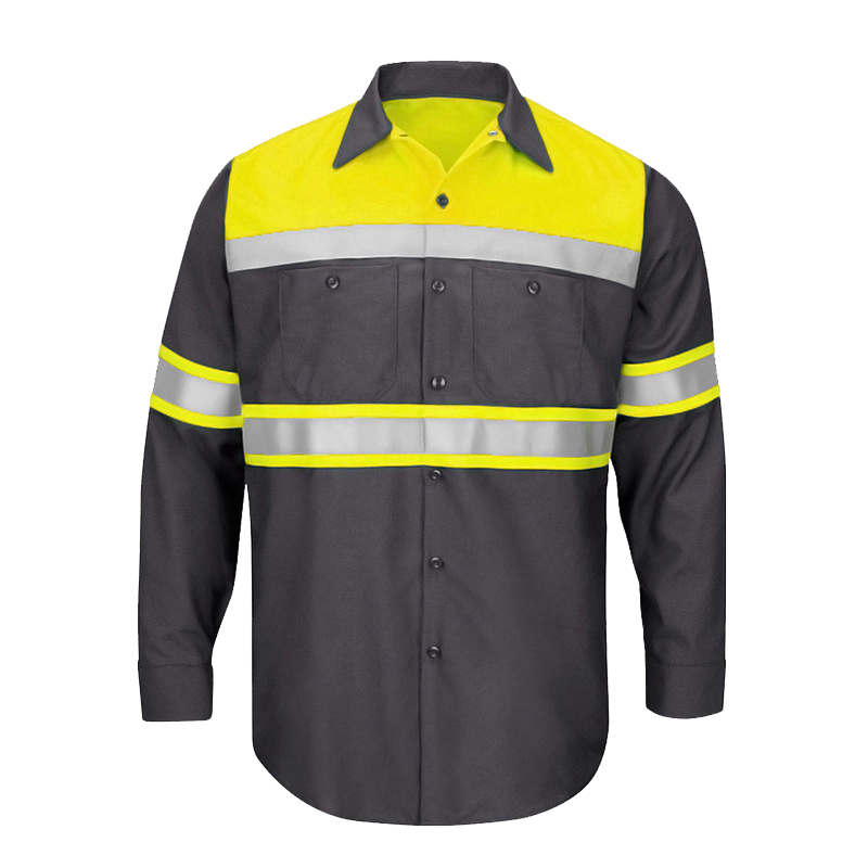 Men Shirt Long Sleeve 100% Cot - Summer Hi Vis Clothing recension och pris