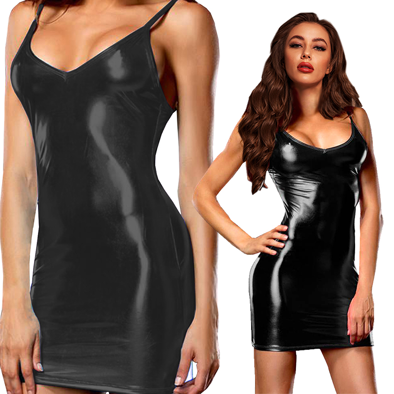 Sexy Erotic Hot Pu Metallic Le - One Summer Clothing Uk recension och pris