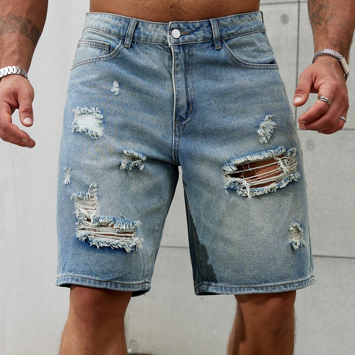 New Fashion Mens Ripped Short  - Summer Clothing Brands Men recension och pris