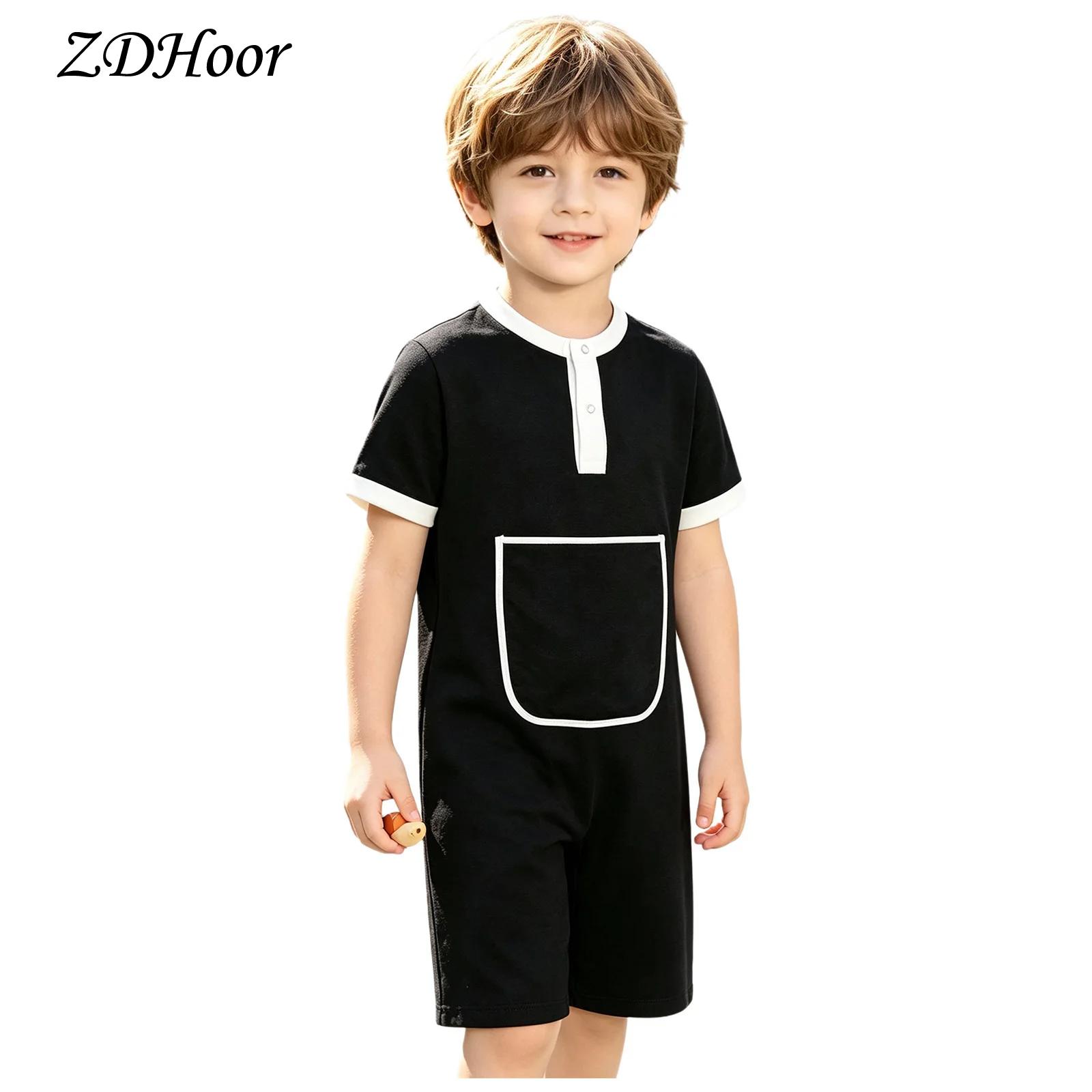 Kids Boys Girls Press Buttons  - Summer Clothing Kids Boys recension och pris