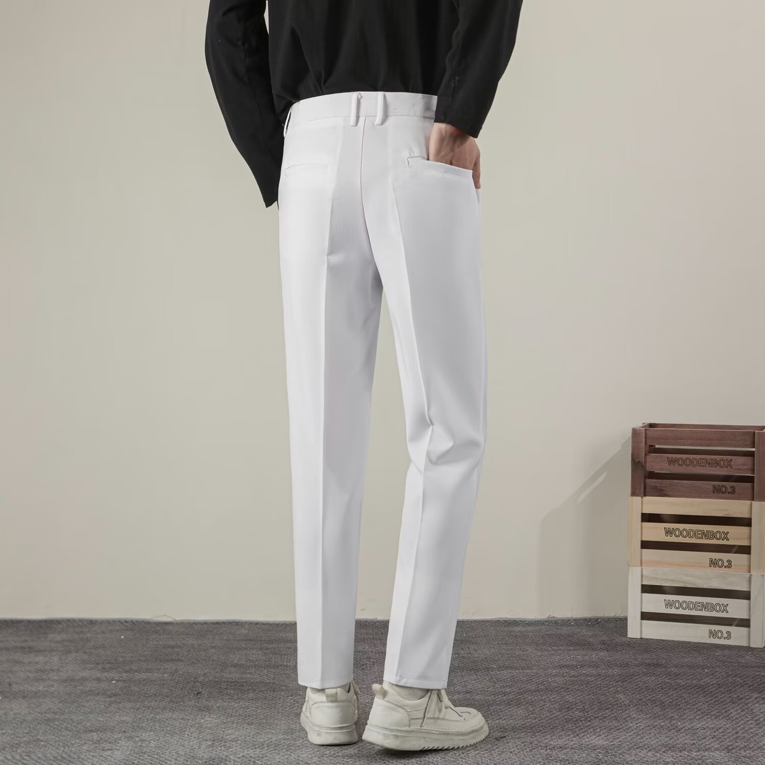 Summer Men's Solid Color Strai - Summer Clothing Brands Men recension och pris