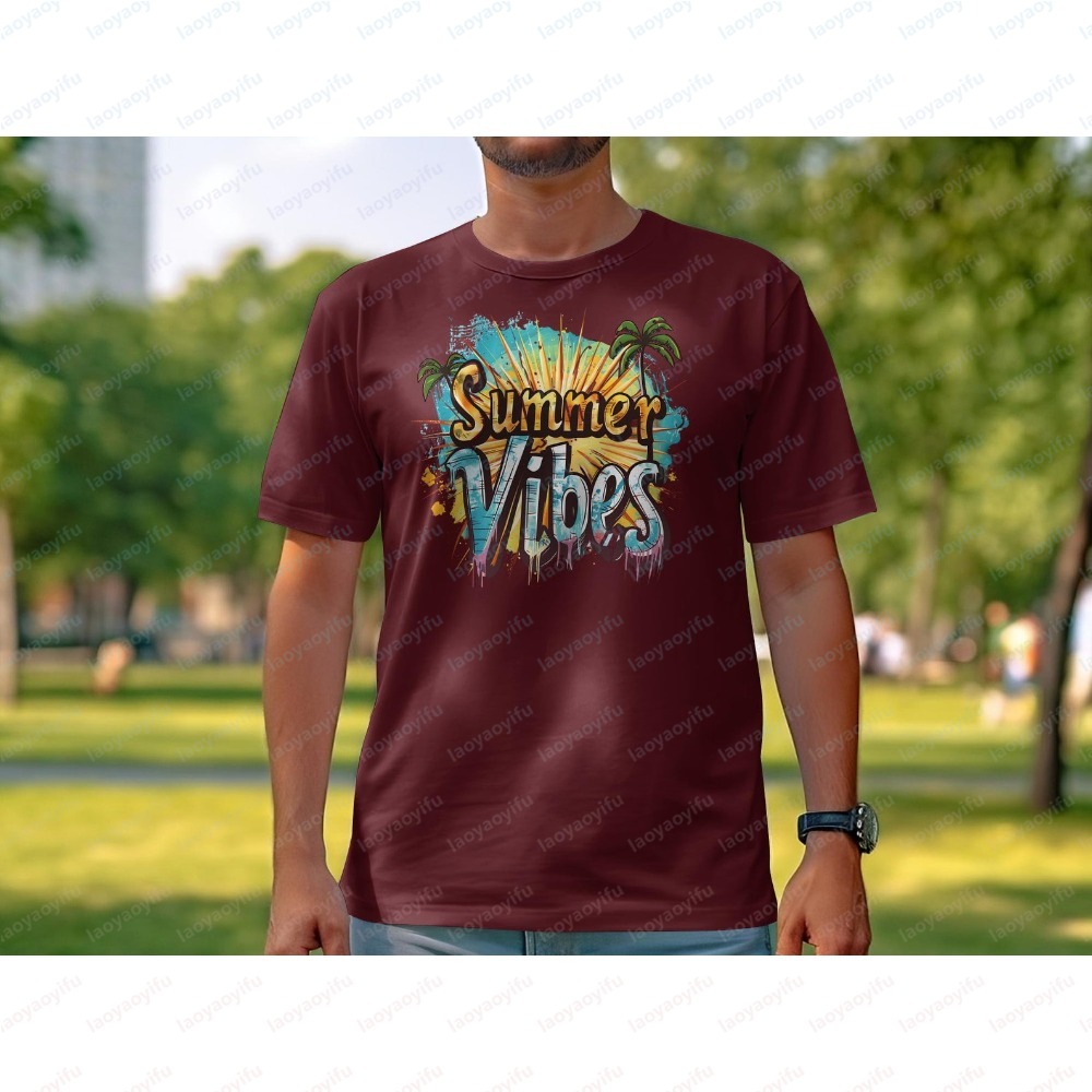Unisex Summer Vibes T-Shirt Co - Summer Vibes Clothing Men recension och pris