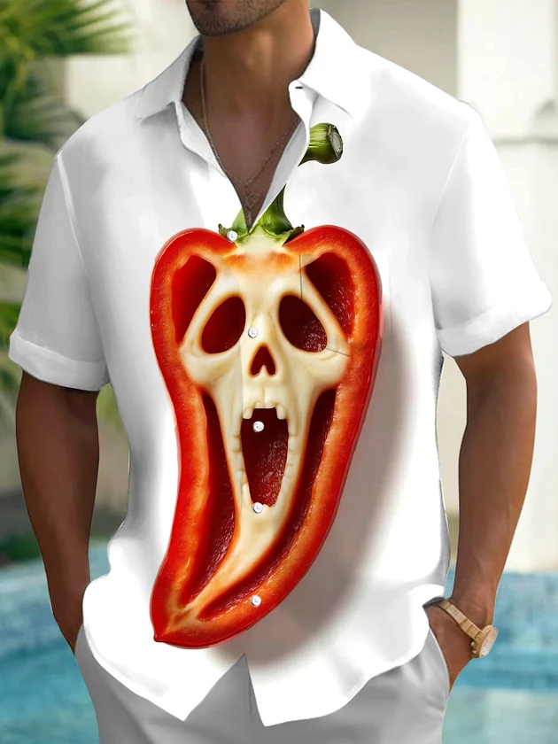 2026 Halloween Men's Shirt Rai - Summer Clothing Drip recension och pris