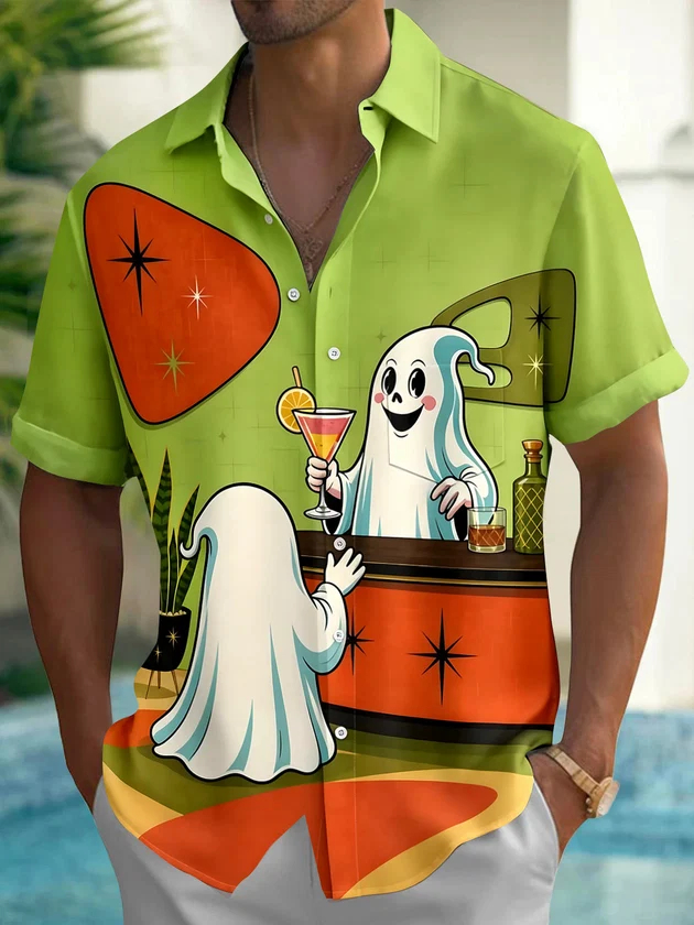 2026 Halloween Men's Shirt Rai - Summer Clothing Drip recension och pris