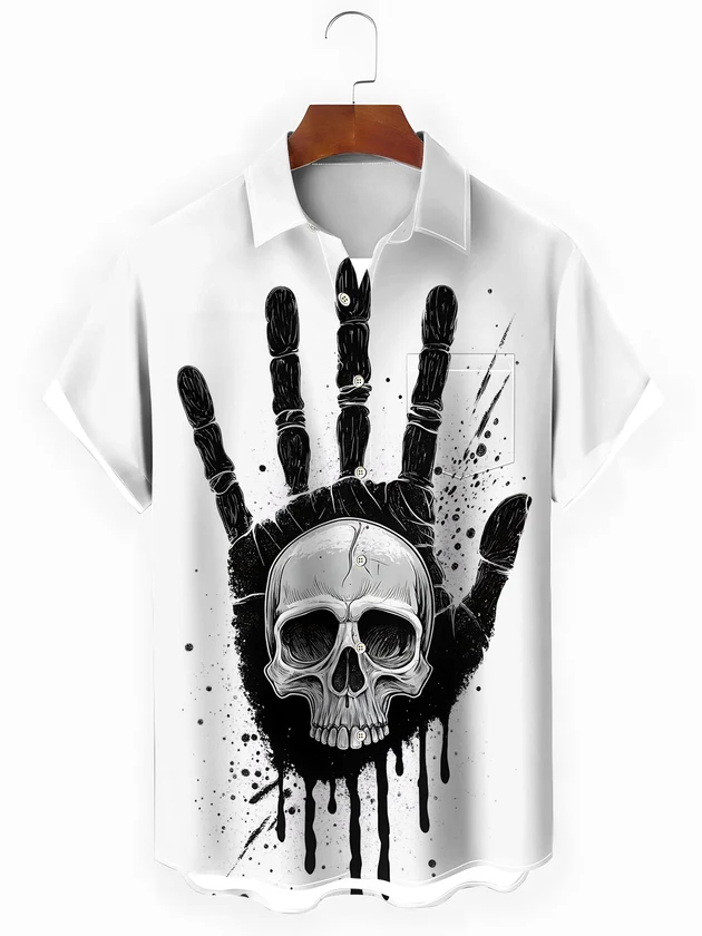 2026 Halloween Men's Shirt Rai - Summer Clothing Drip recension och pris