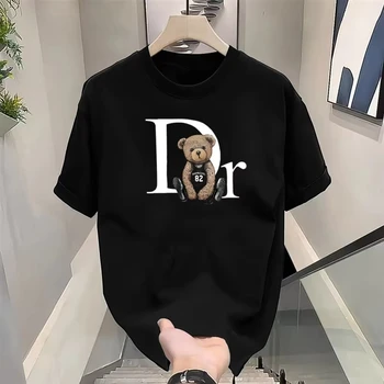 Luxury Brand Cute Bear Print T - Summer Clothing Brands Men recension och pris