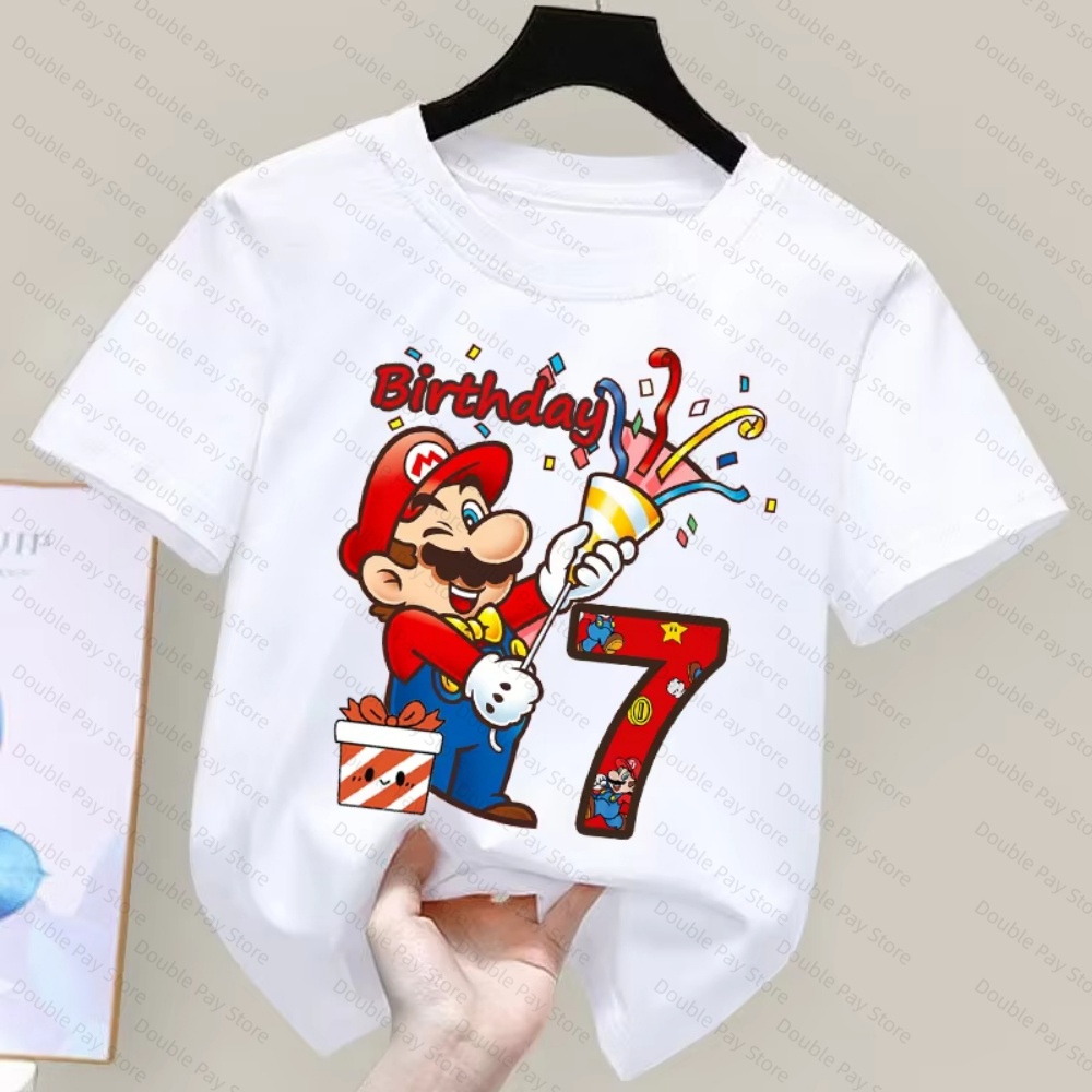 Kids Cartoon Mario Birthday Nu - Summer Clothing Kids Boys recension och pris