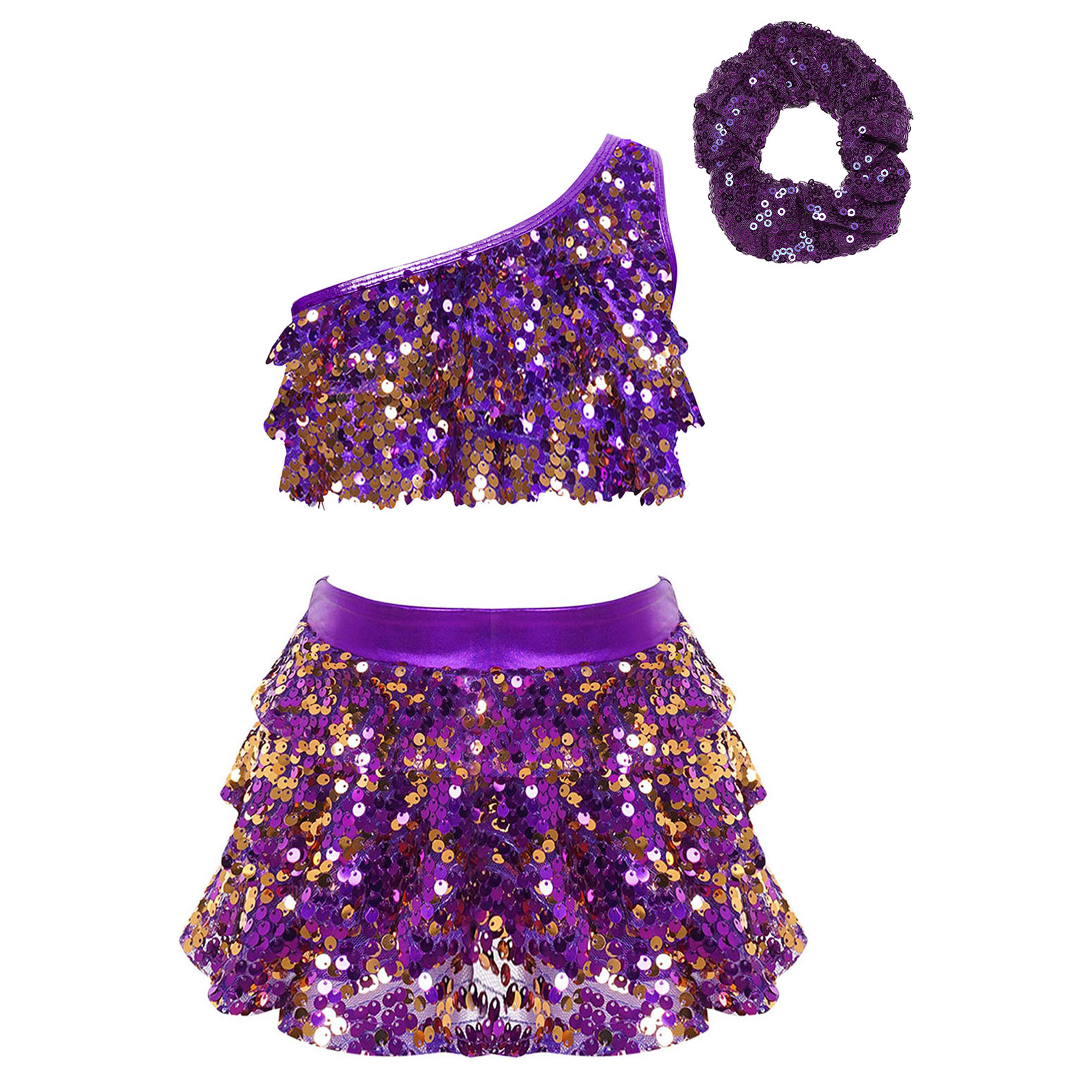 Kids Girls Shiny Sequins Latin - Summer Clothing Girl recension och pris