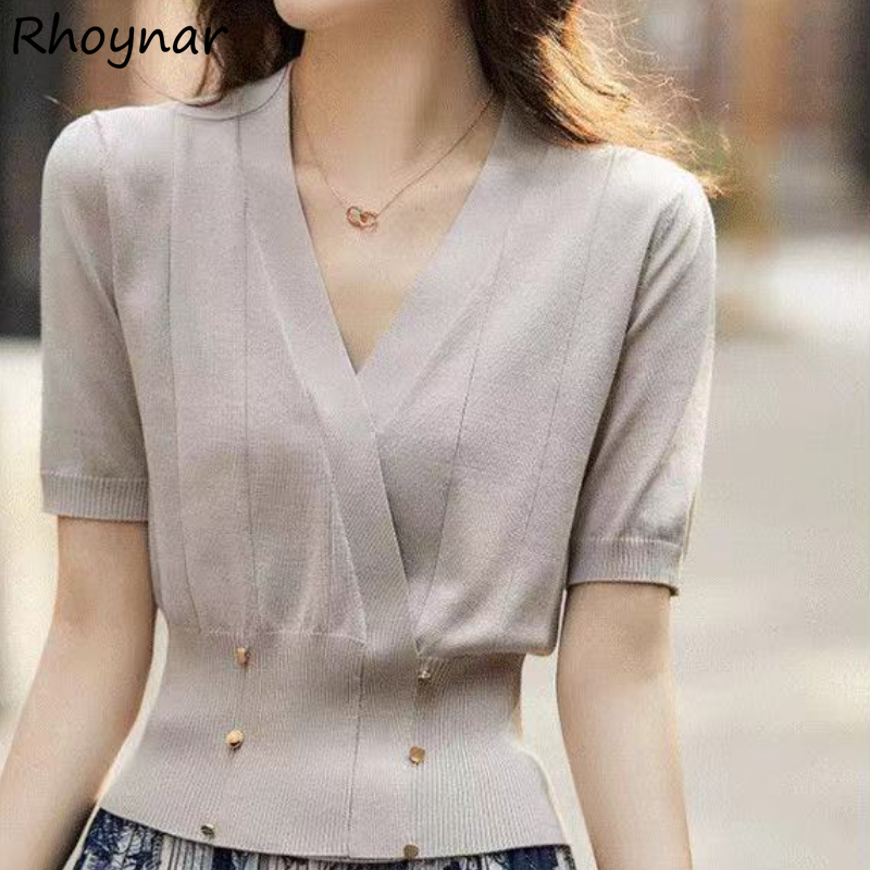 Blouses Women Summer Solid Sim - Summer Clothing Colors recension och pris